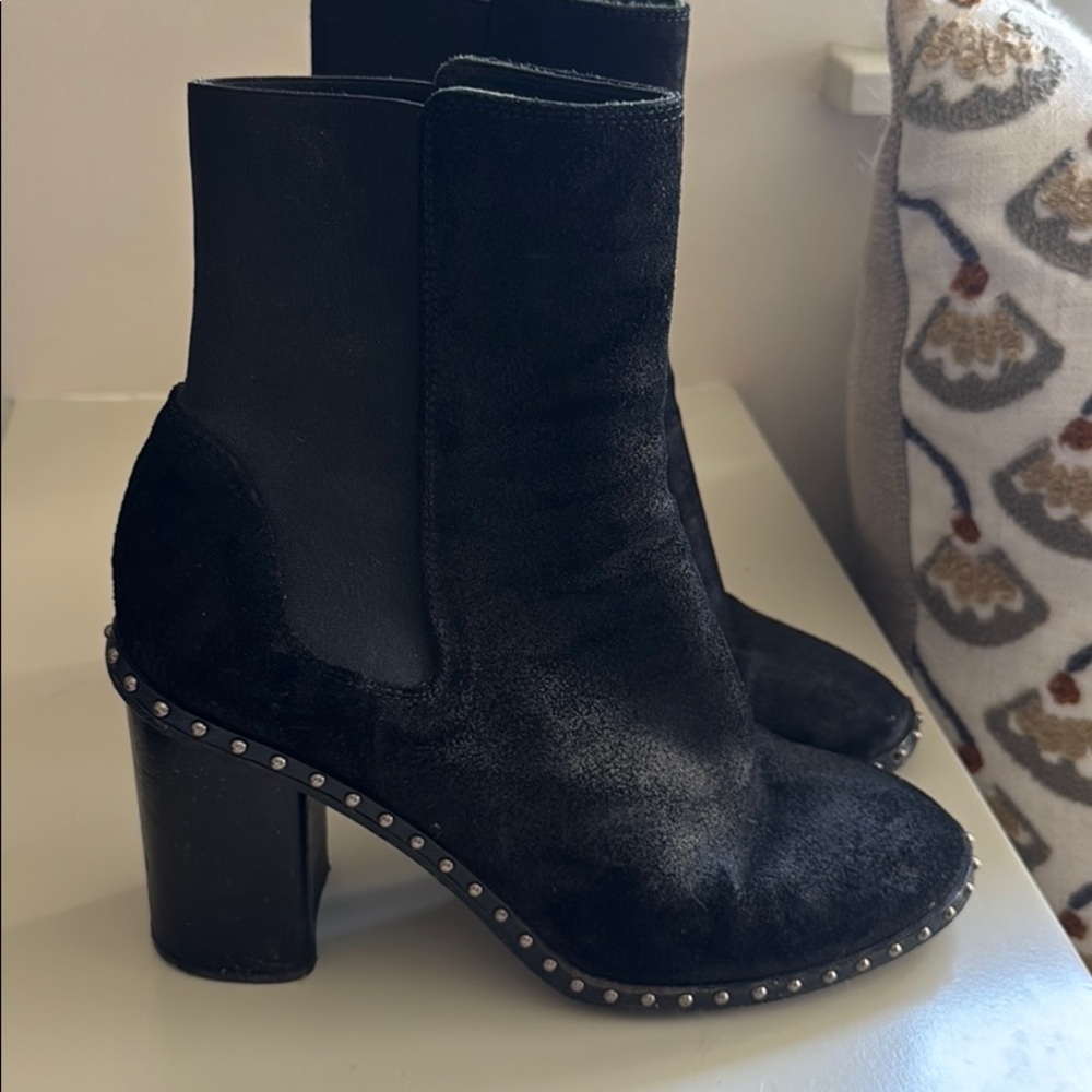 Black Sued Booties